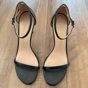 Stuart Weitzman Black Nudistsong Sandal